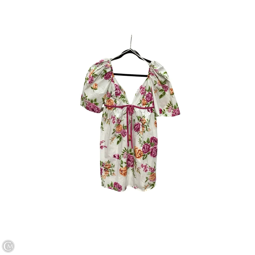 Dress Casual Short By Olivaceous In Floral Print, Size: M