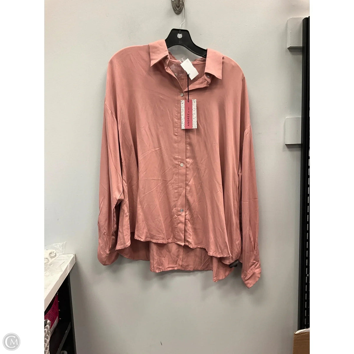 Top Long Sleeve By Andree By Unit In Pink, Size: L