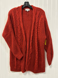 Sweater Cardigan By Pink Rose In Orange, Size:L