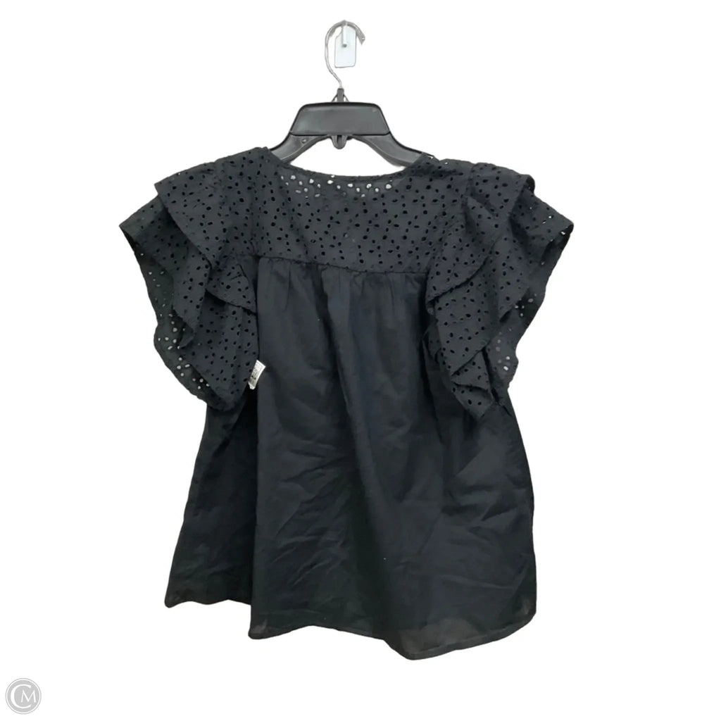 Top Short Sleeve By A New Day In Black, Size: M