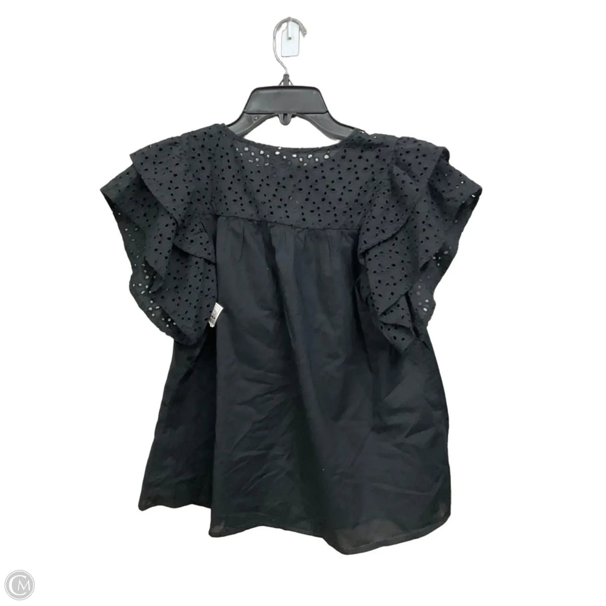 Top Short Sleeve By A New Day In Black, Size: M