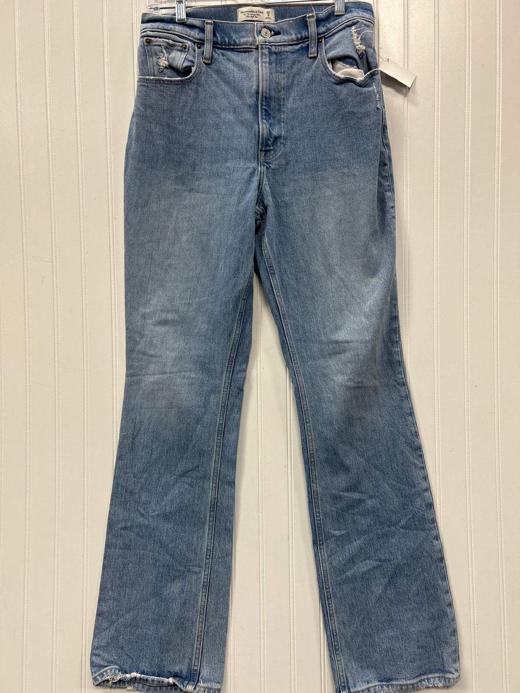 Jeans Flared By Abercrombie And Fitch In Blue Denim, Size:8L