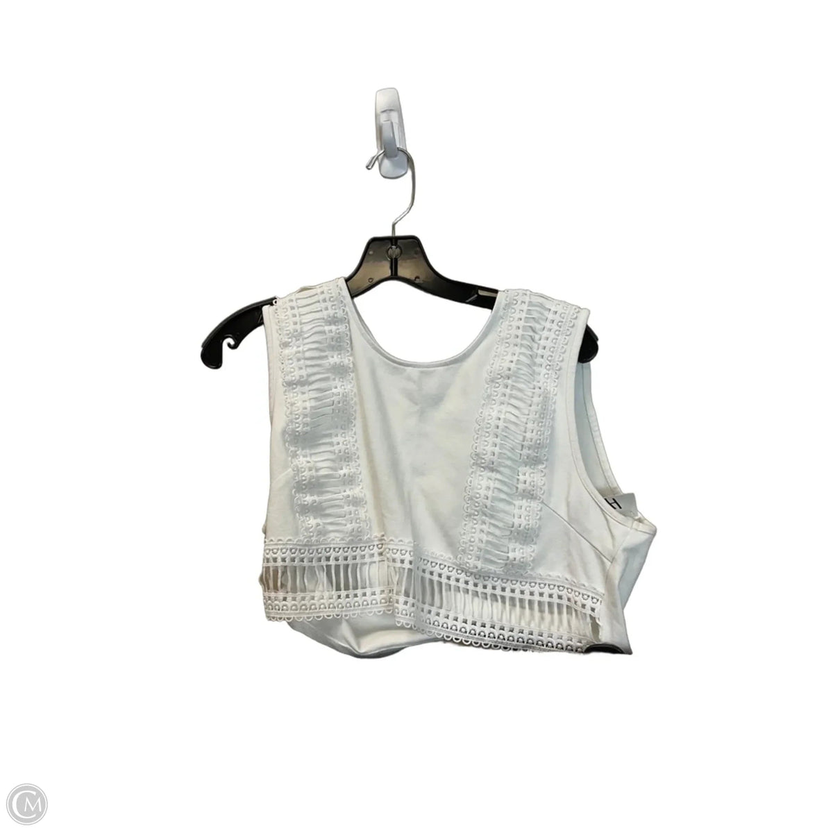 Top Sleeveless Basic By Charlotte Russe In White, Size: L