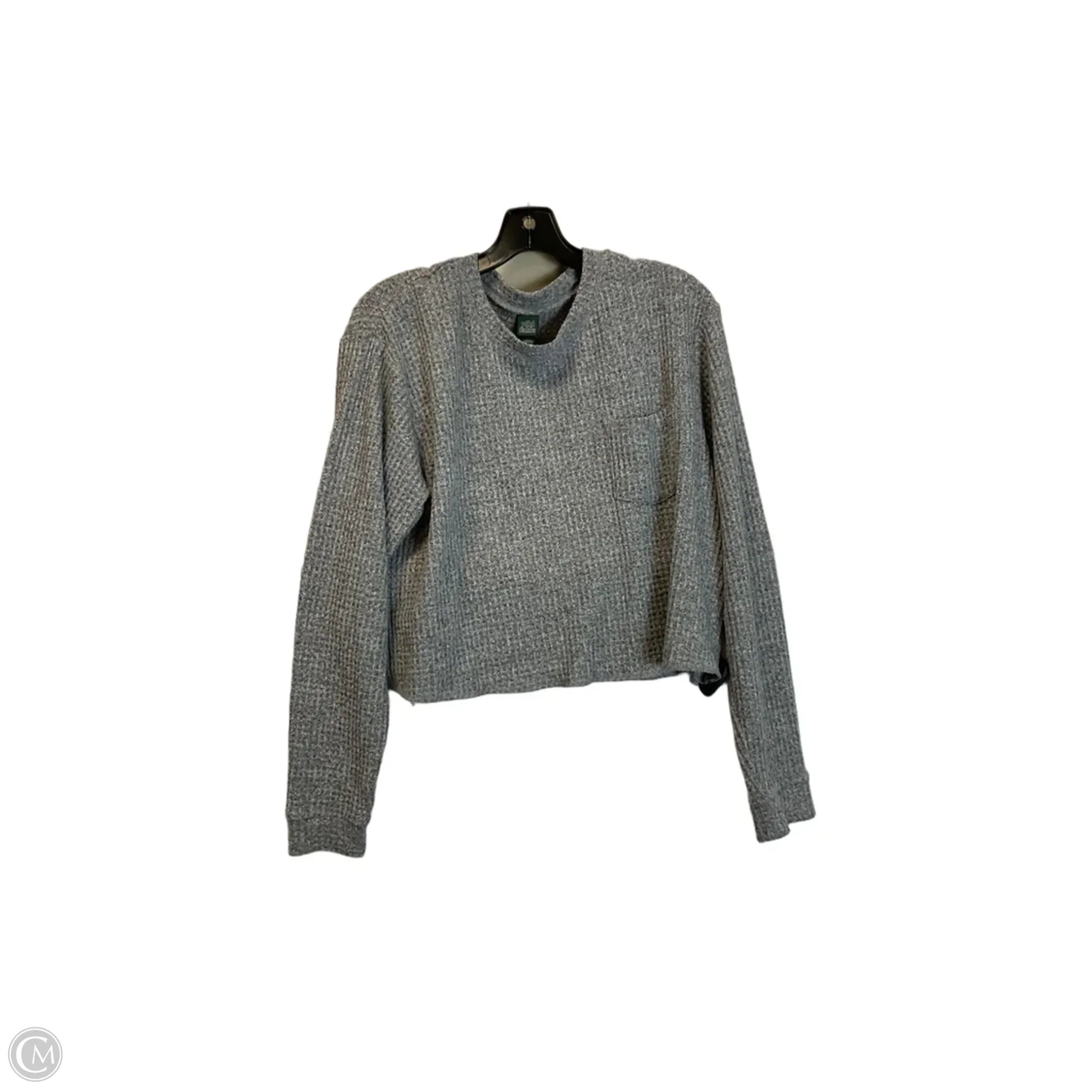 Top Long Sleeve Basic By Wild Fable In Grey, Size: M