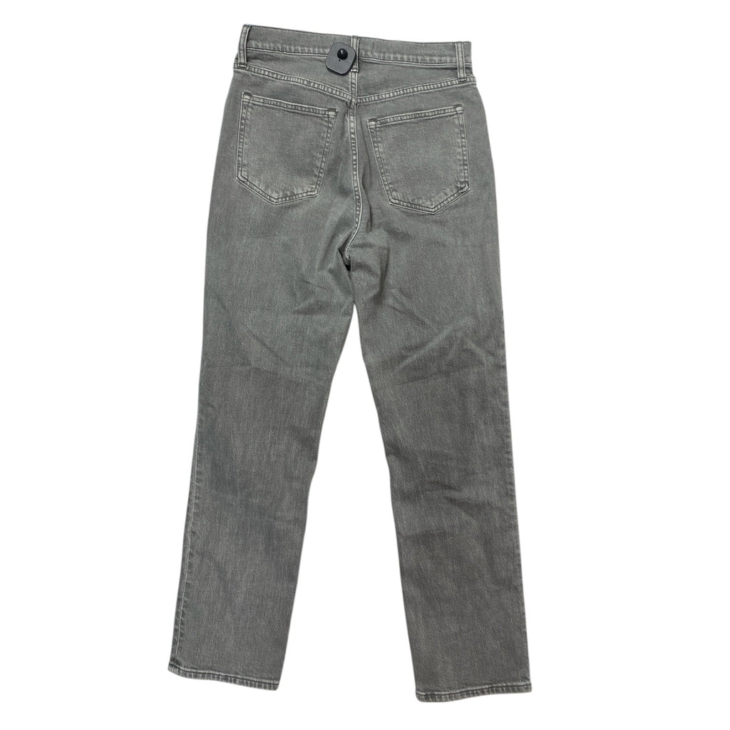 Jeans Straight By Abercrombie And Fitch In Grey Denim, Size:6L