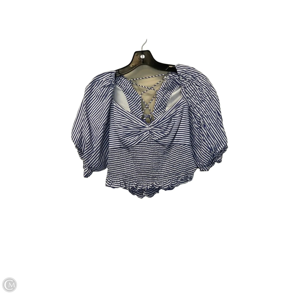 Top Short Sleeve By Clothes Mentor In Striped Pattern, Size: M