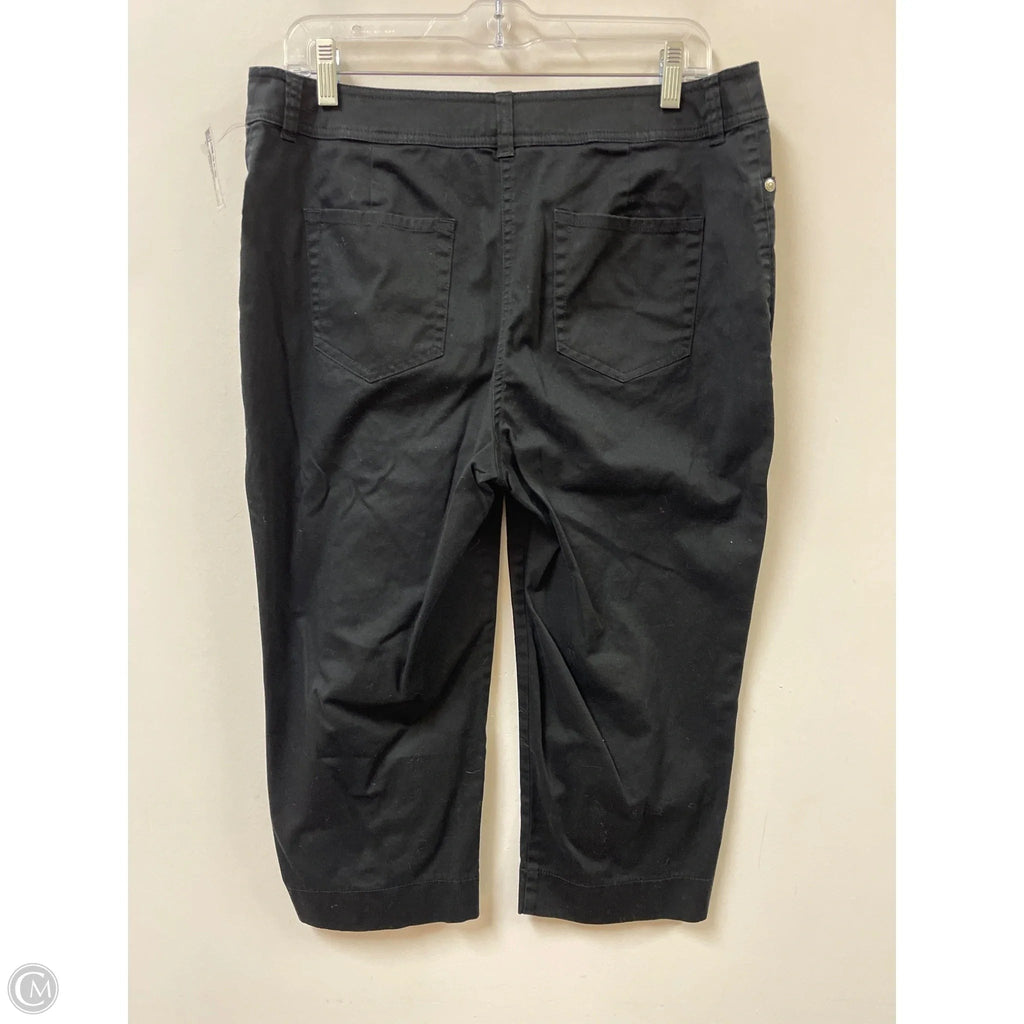 Capris By Chicos In Black, Size: 10