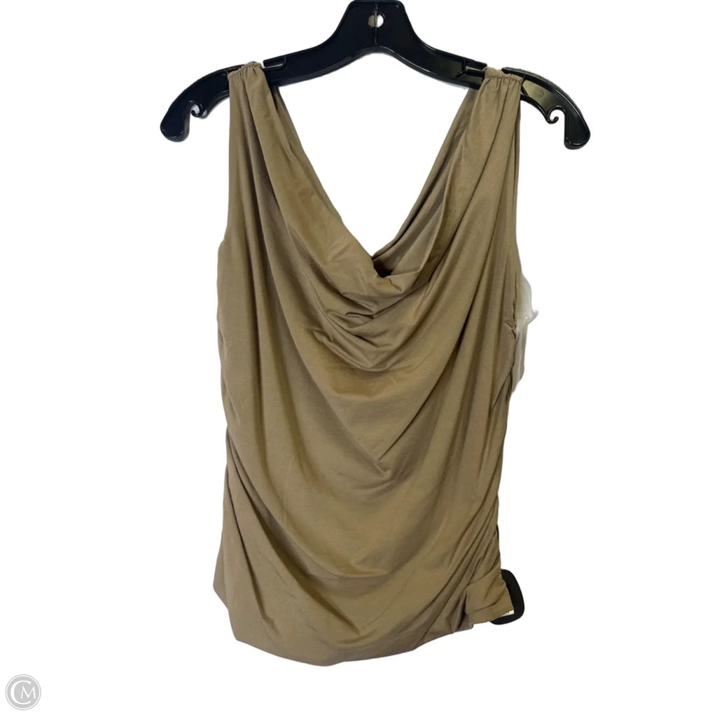 Top Sleeveless By Abercrombie And Fitch In Tan, Size: L