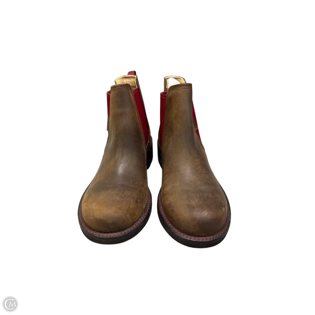 Boots Ankle Flats By Keen In Brown, Size: 9