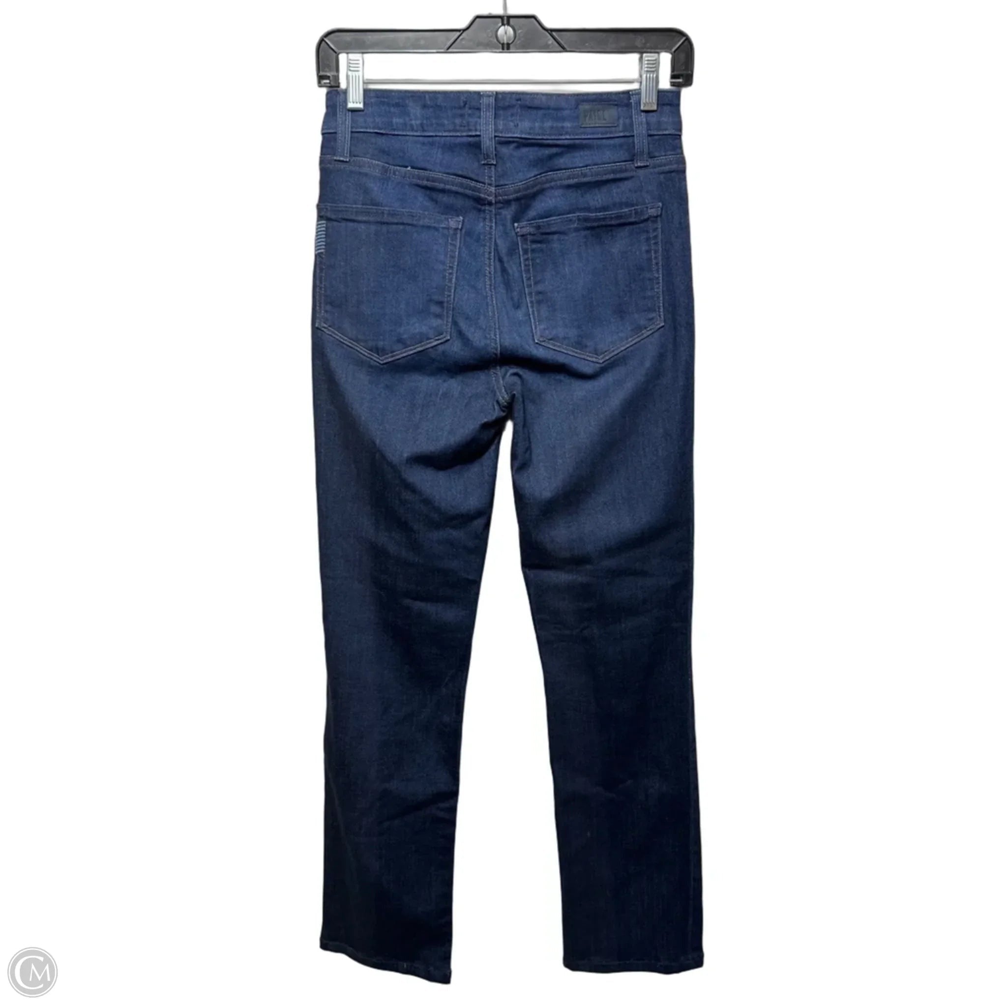 Jeans Straight By Paige In Blue Denim, Size: 2