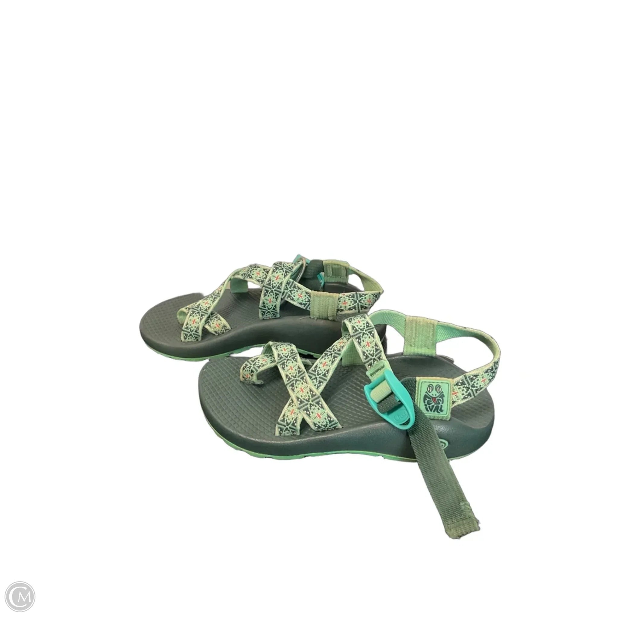 Sandals Sport By Chacos In Blue & Green, Size: 5
