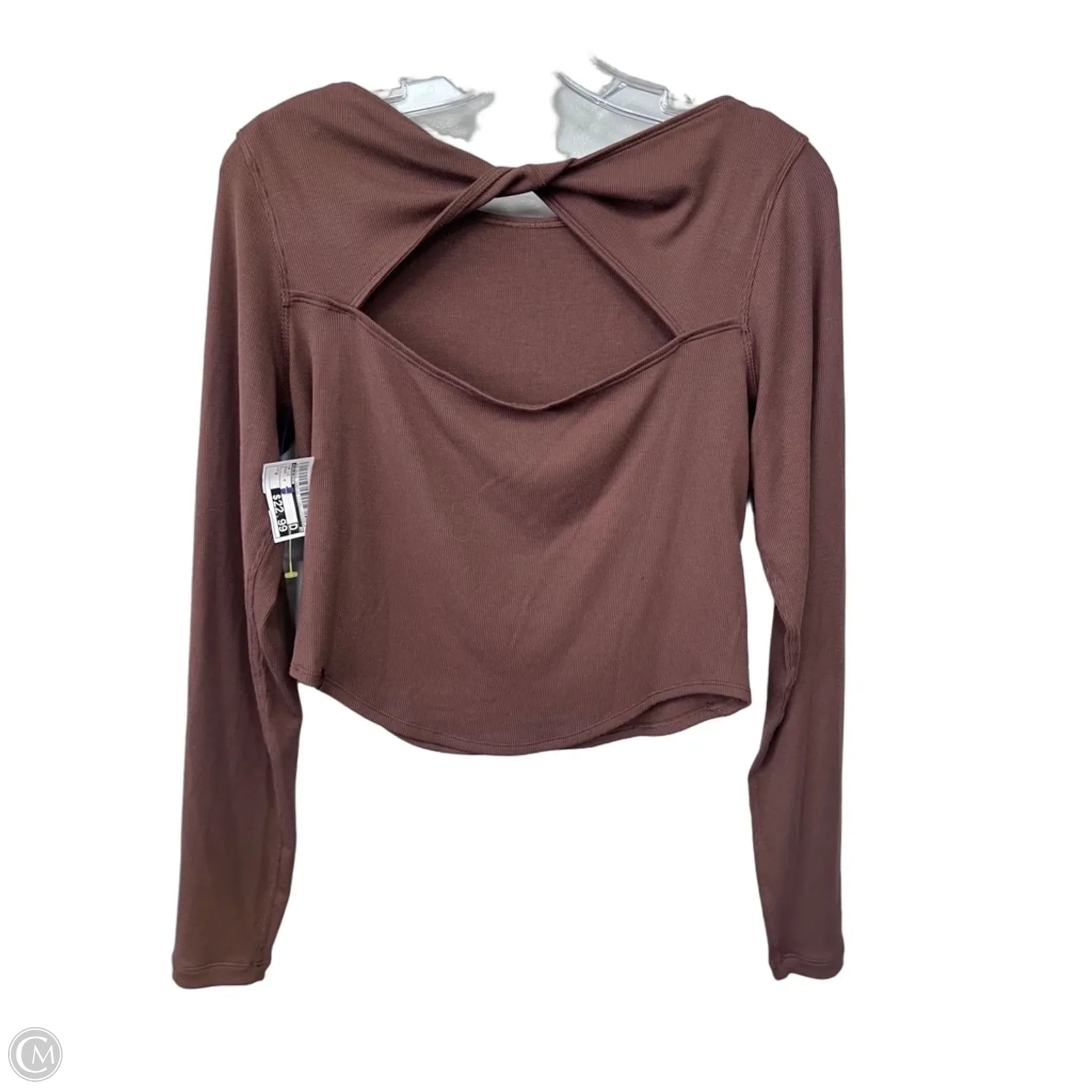 Top Long Sleeve By Lululemon In Brown, Size: 8