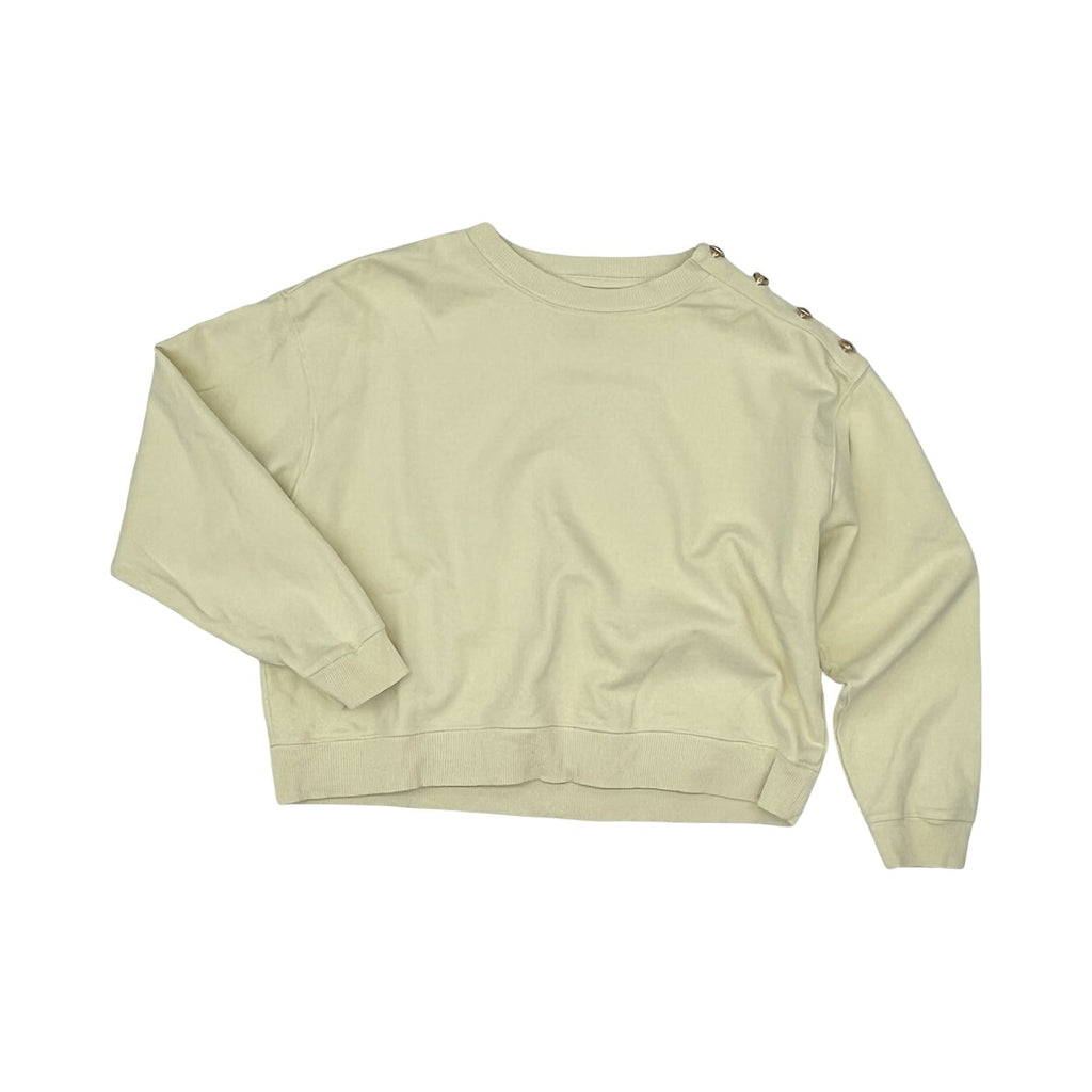 Sweatshirt Crewneck By American Eagle In Cream, Size:L