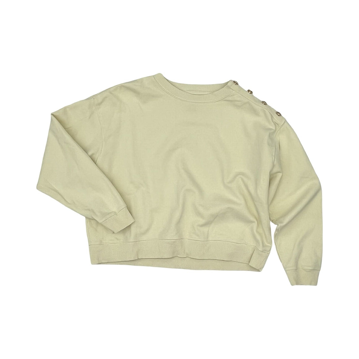Sweatshirt Crewneck By American Eagle In Cream, Size:L