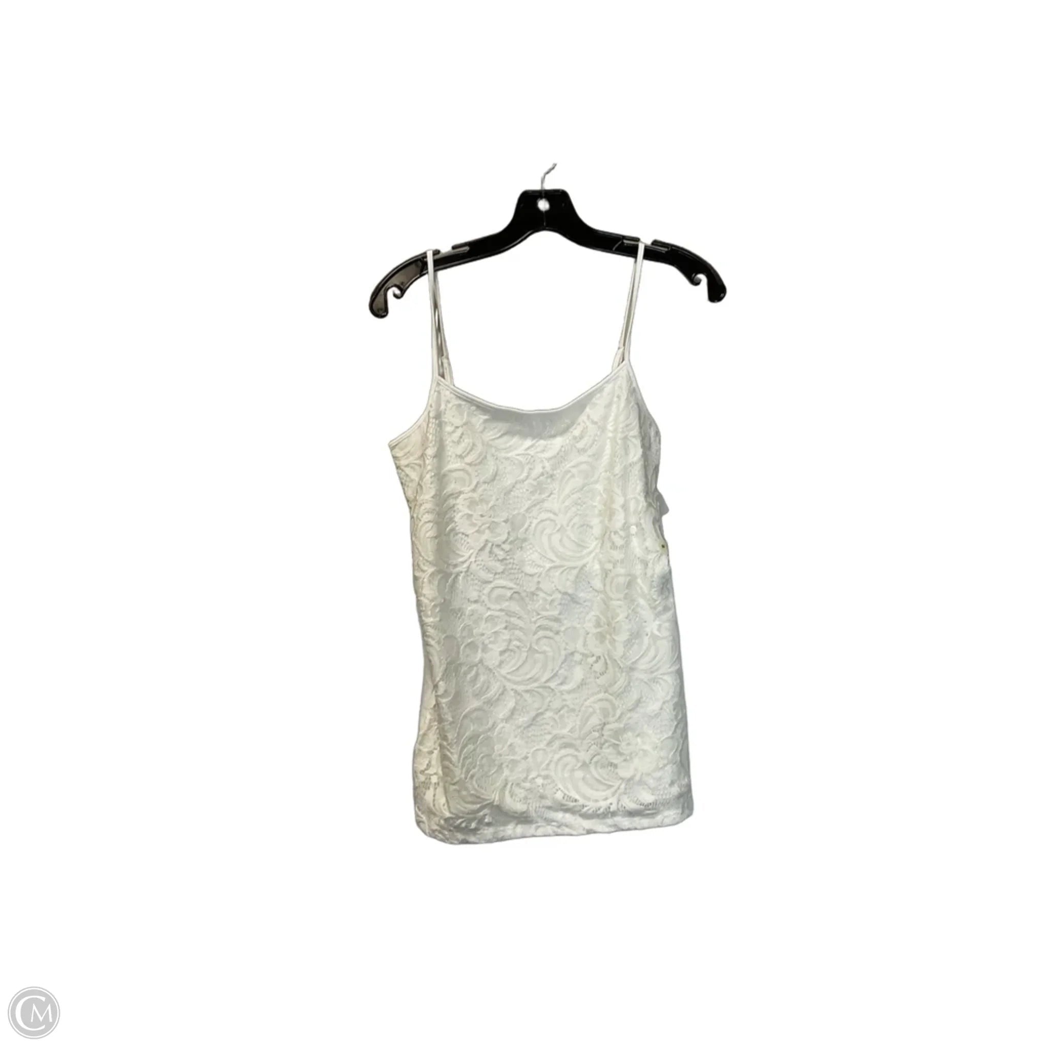 Top Sleeveless By Ann Taylor In White, Size: M
