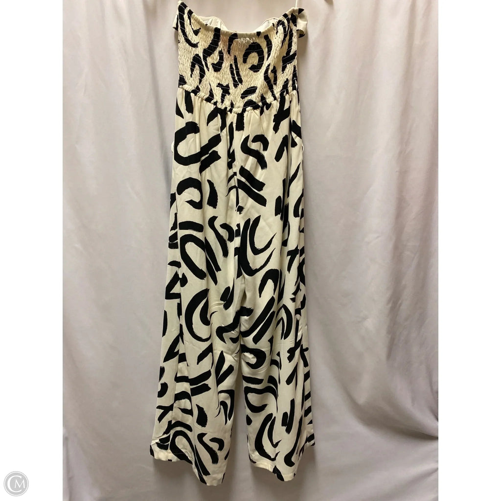 Jumpsuit By Clothes Mentor In Black & Cream, Size: S