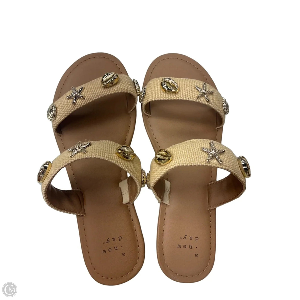 Sandals Flats By A New Day In Tan, Size: 6