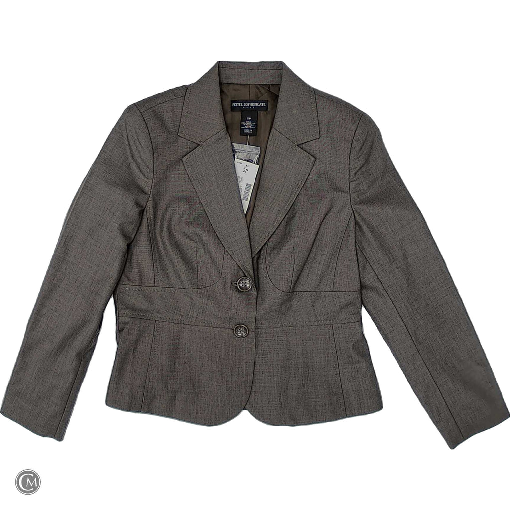 Blazer By Petite Sophisticate In Brown, Size: Xsp