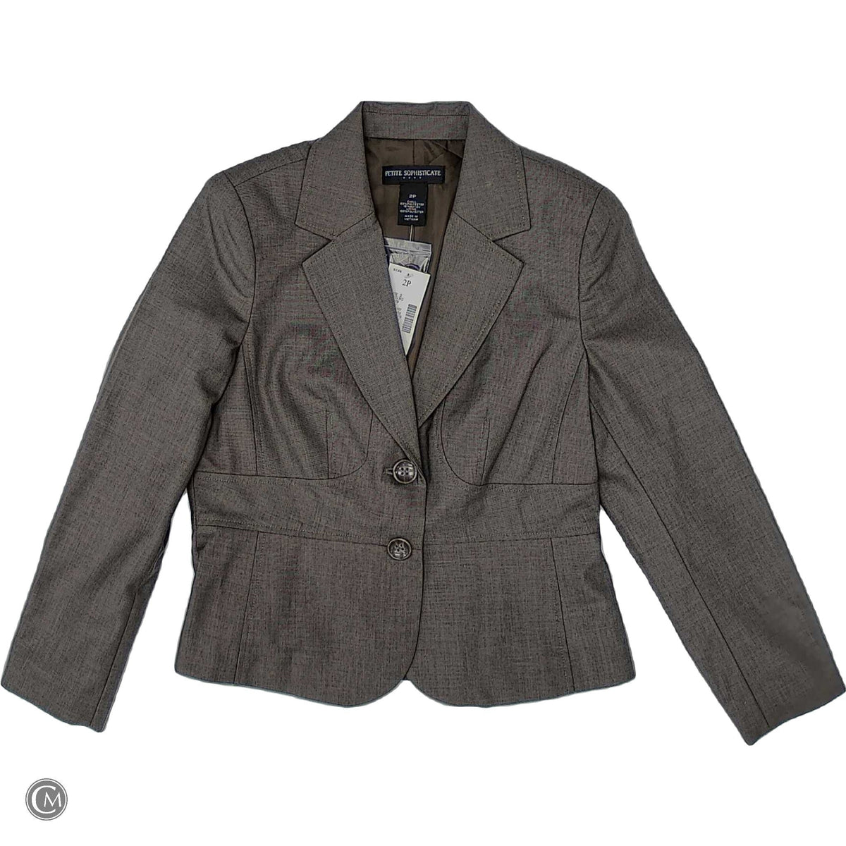 Blazer By Petite Sophisticate In Brown, Size: Xsp