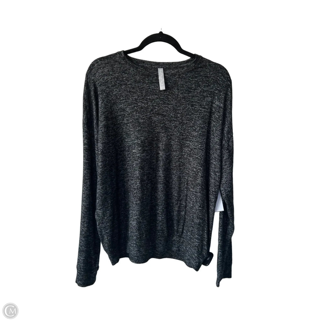 Athletic Top Long Sleeve Crewneck By Athleta In Black & Grey, Size: Xs