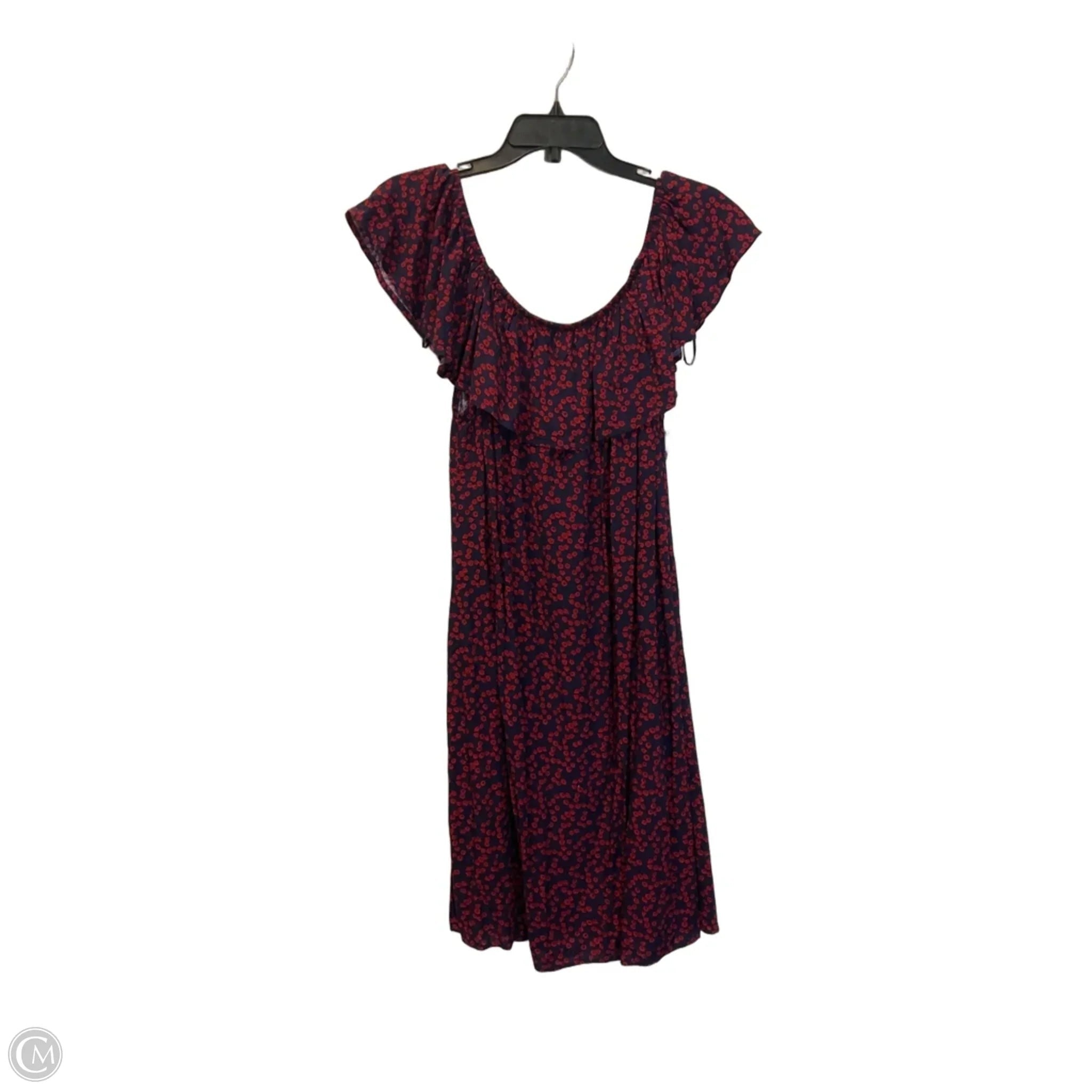 Dress Casual Midi By Sandra Darren In Floral Print, Size: Xl