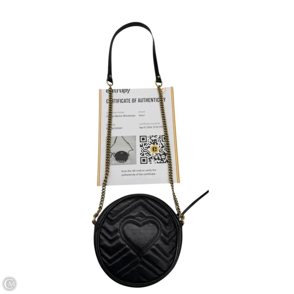 Crossbody Luxury Designer By Gucci, Size: Small