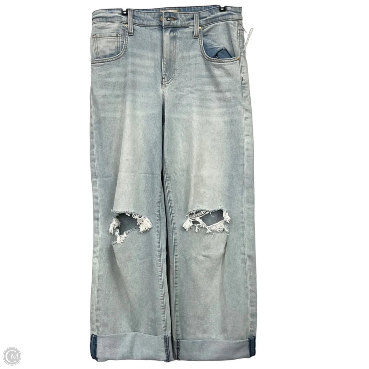 Jeans Wide Leg By Kut In Blue Denim, Size: 4