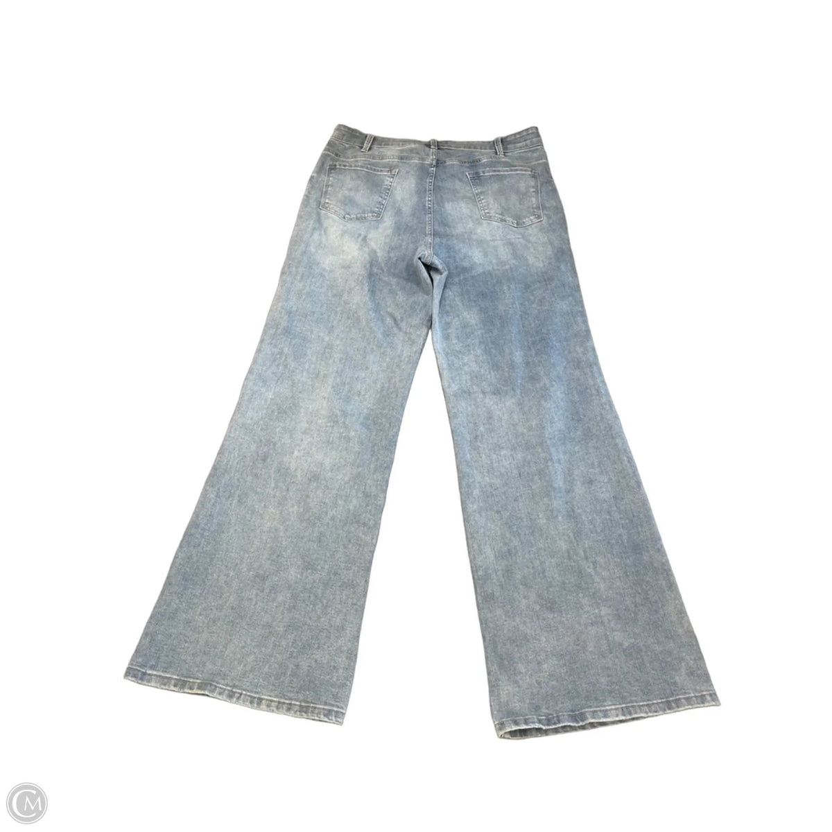 Jeans Wide Leg By Boston Proper In Blue Denim, Size: 18