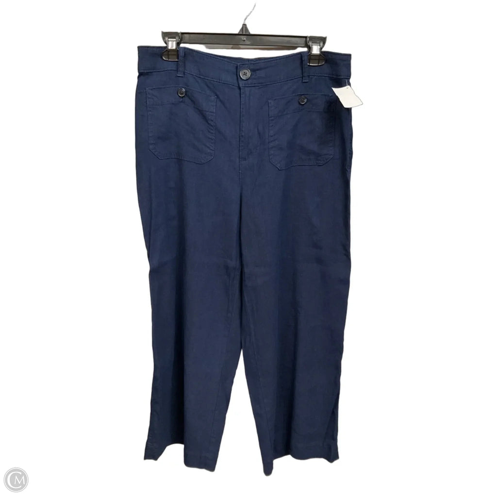 Pants Wide Leg By Loft In Navy, Size: 8