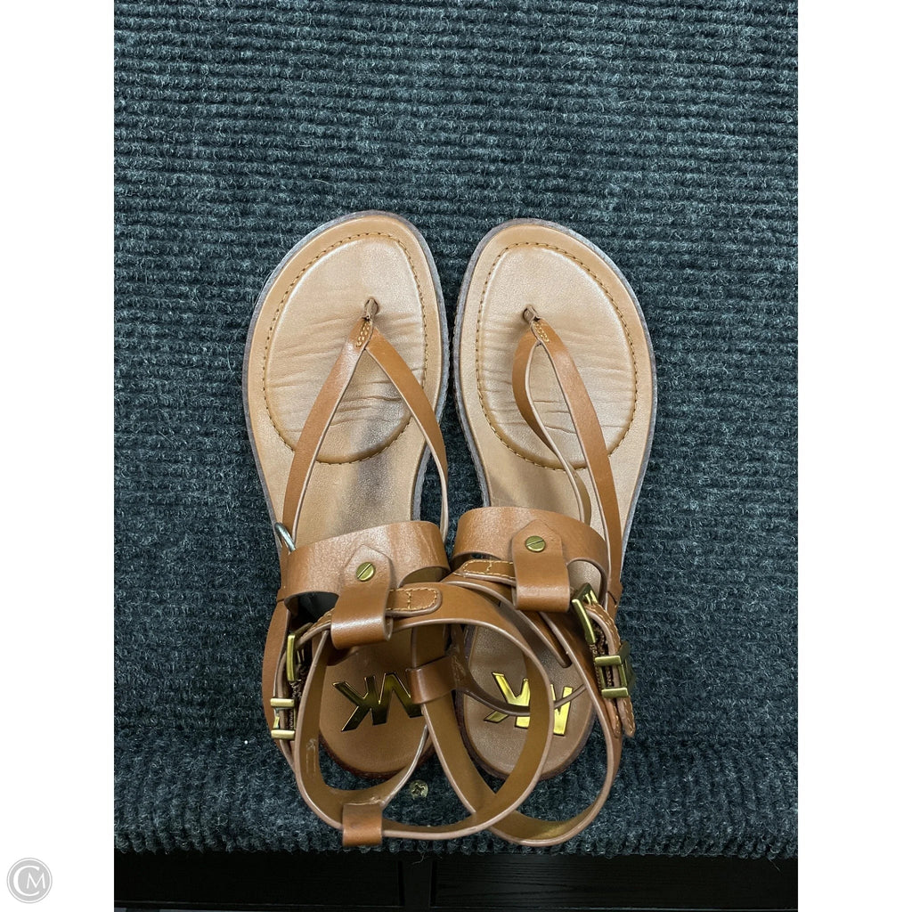 Sandals Designer By Michael Kors In Brown, Size: 8.5