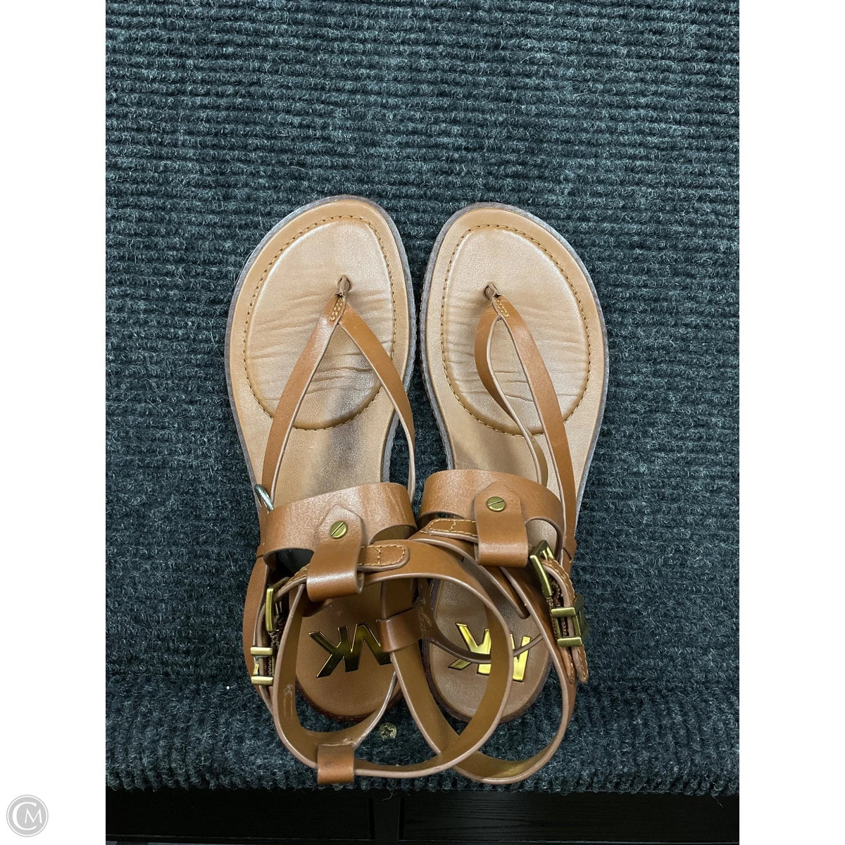 Sandals Designer By Michael Kors In Brown, Size: 8.5