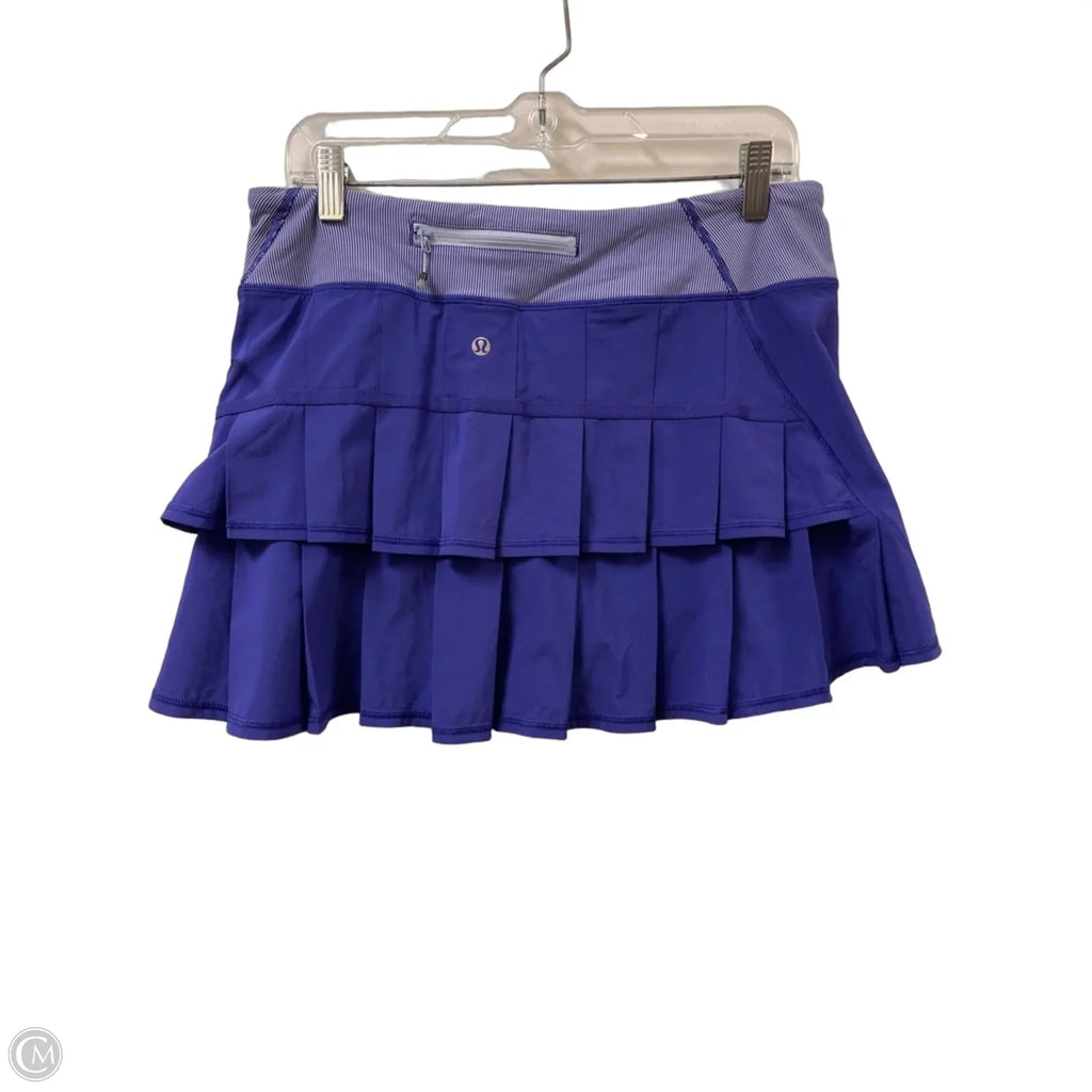 Athletic Skort By Lululemon In Purple, Size: 8