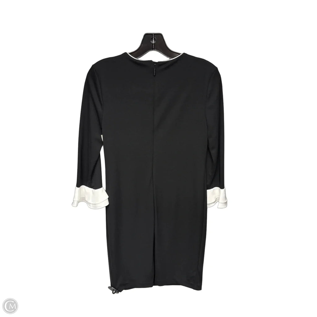Dress Designer By Karl Lagerfeld In Black & White, Size: 4