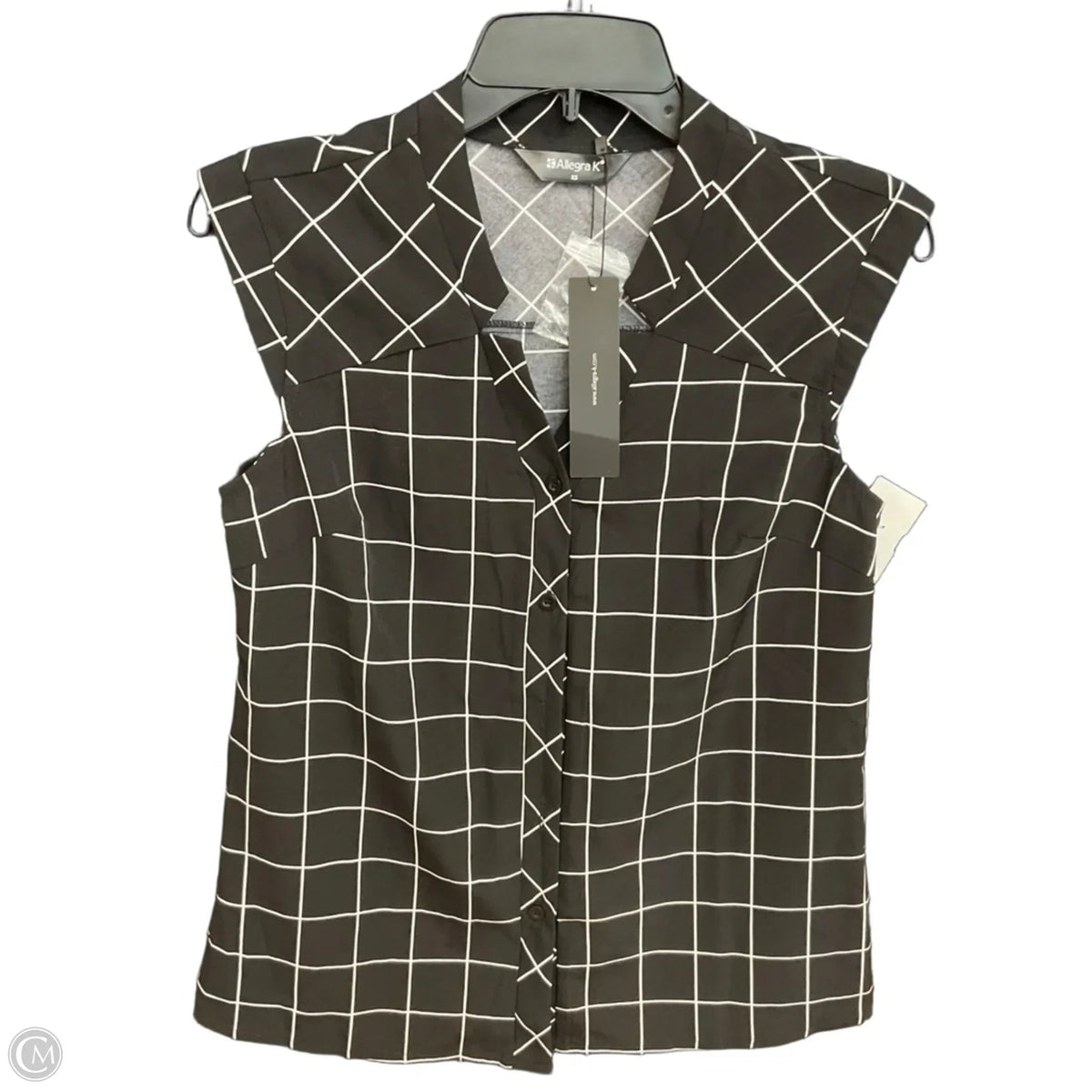 Blouse Sleeveless By Allegra K In Black, Size: Xs