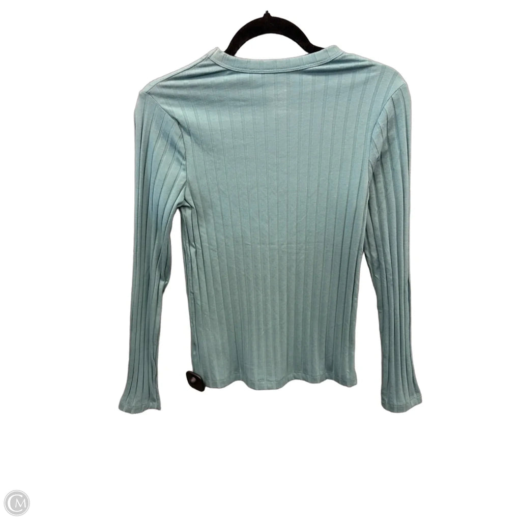 Top Long Sleeve Basic By A New Day In Green, Size: S