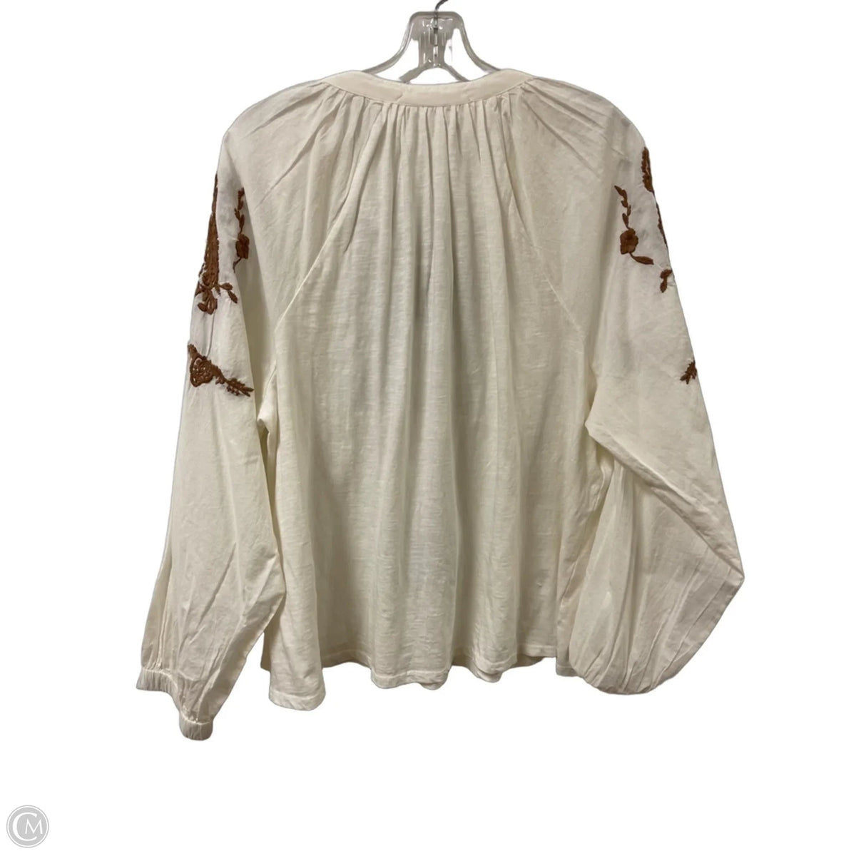 Top Long Sleeve By Cupio In Cream, Size: Xl