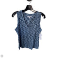 Top Sleeveless Basic By Liverpool In Blue & White, Size: S