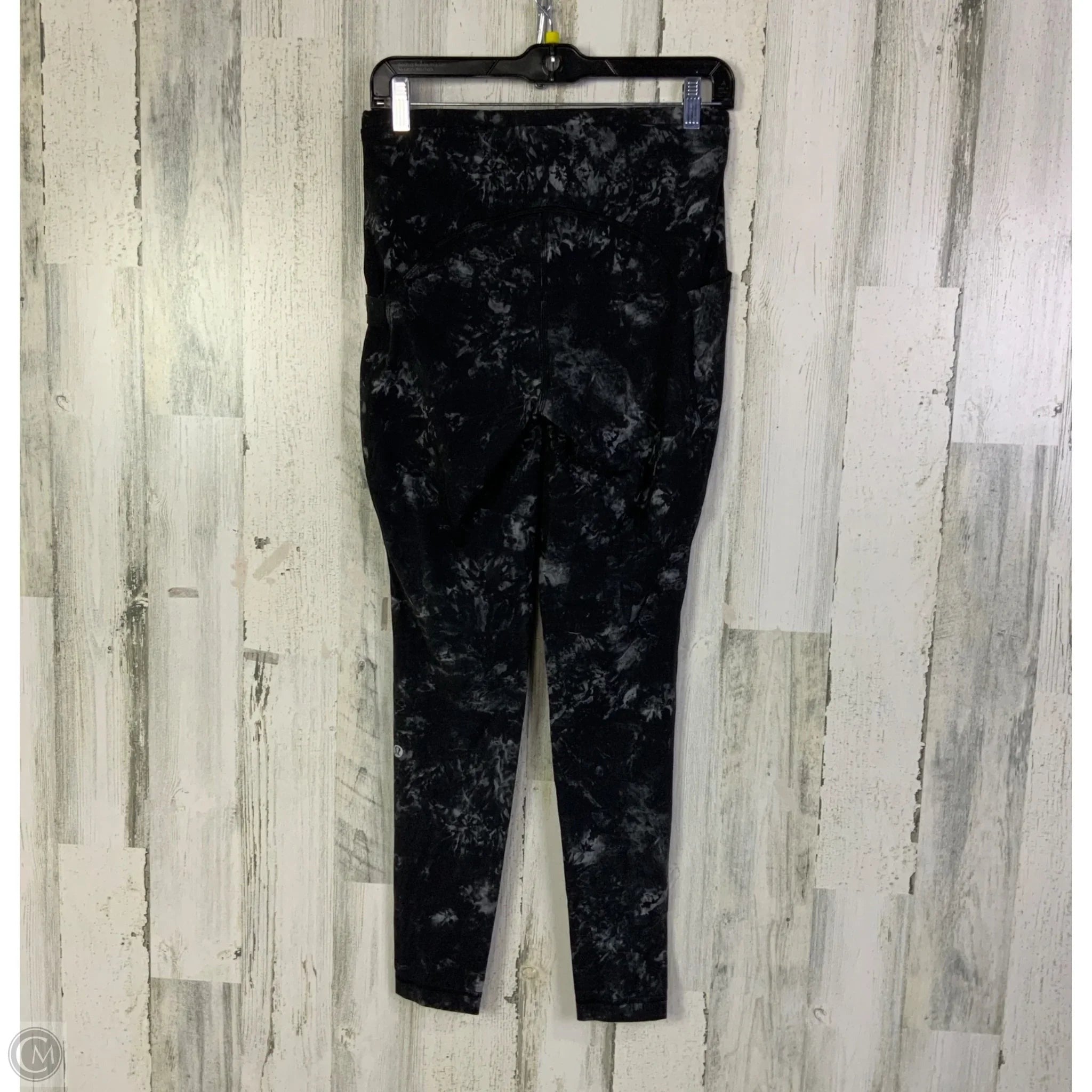 Athletic Leggings By Lululemon In Black & Grey, Size: 8