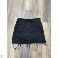 Skirt Mini & Short By Abercrombie And Fitch In Black Denim, Size: 6