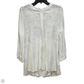 Blouse Long Sleeve By Soft Surroundings In White, Size: M