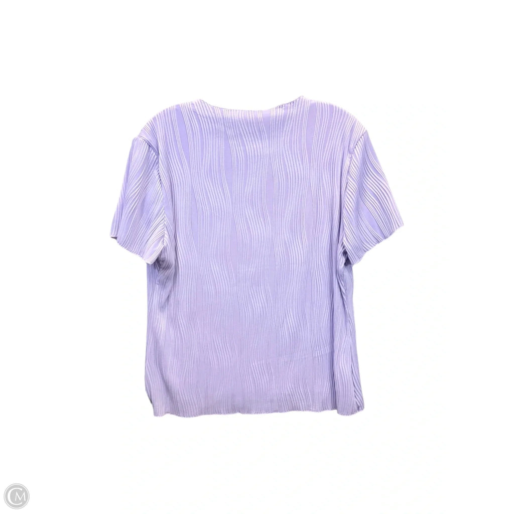 Top Short Sleeve By Prettygarden In Purple, Size: Xl
