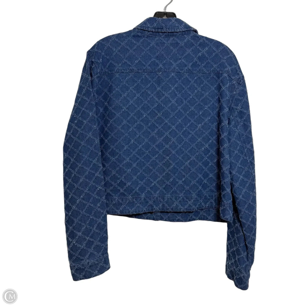 Jacket Denim By Solitaire In Blue Denim, Size: S