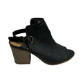 Sandals Heels Block By Time And Tru In Black, Size:11