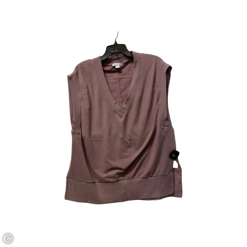 Top Sleeveless By Athletica In Purple, Size: L