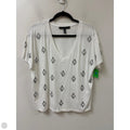 Top Short Sleeve By White House Black Market In White, Size: L
