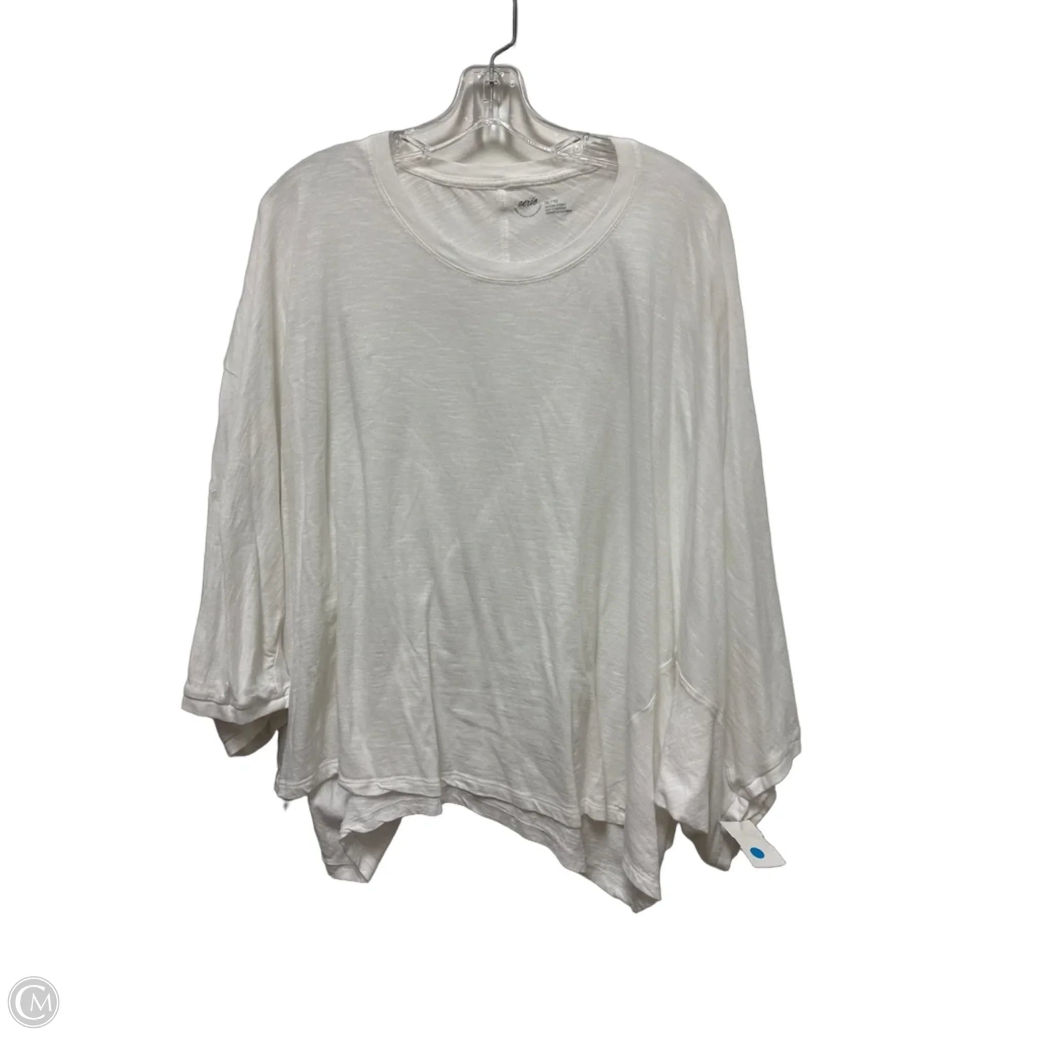 Top Long Sleeve Basic By Aerie In White, Size: 1x