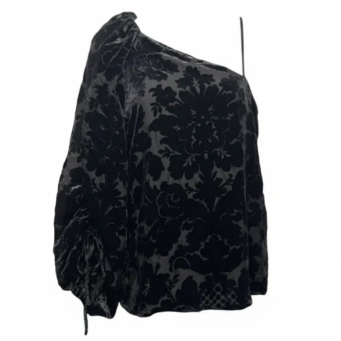 Top Long Sleeve By Parker In Black, Size: XS