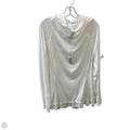 Athletic Top Long Sleeve Hoodie By Lululemon In White, Size: L