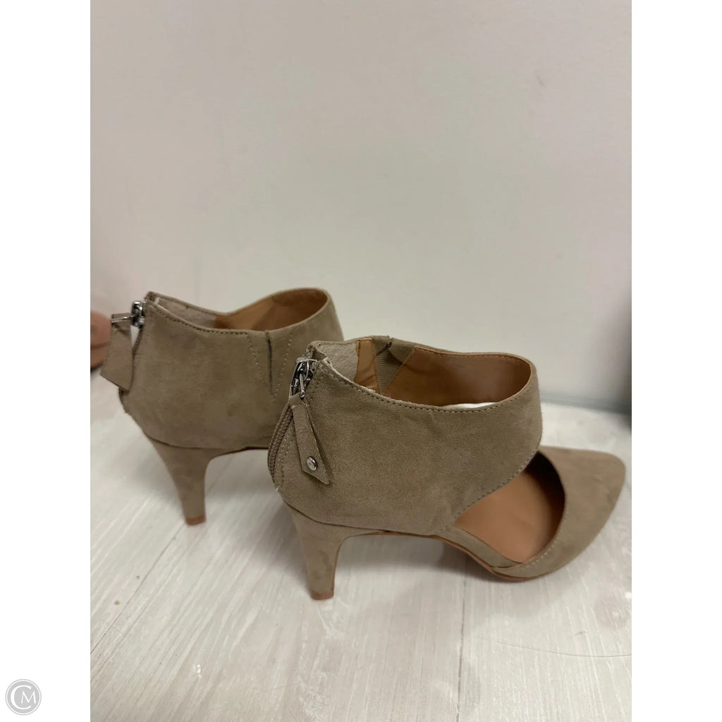 Shoes Heels Kitten By Kelly And Katie In Tan, Size: 6.5