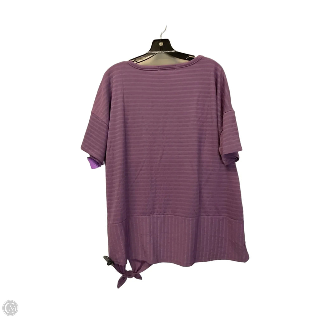 Top Short Sleeve By New York Laundry In Purple, Size: Xl